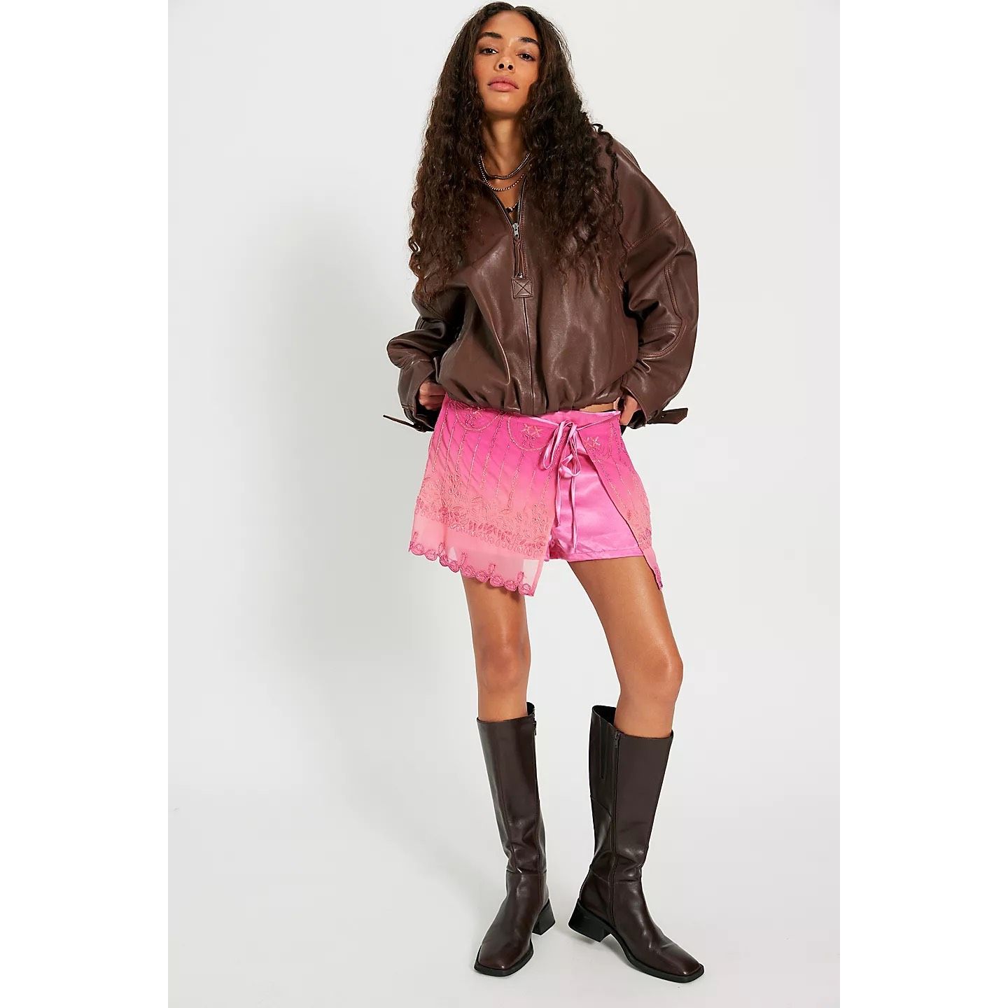 Free People Lala Beaded Skort Size S